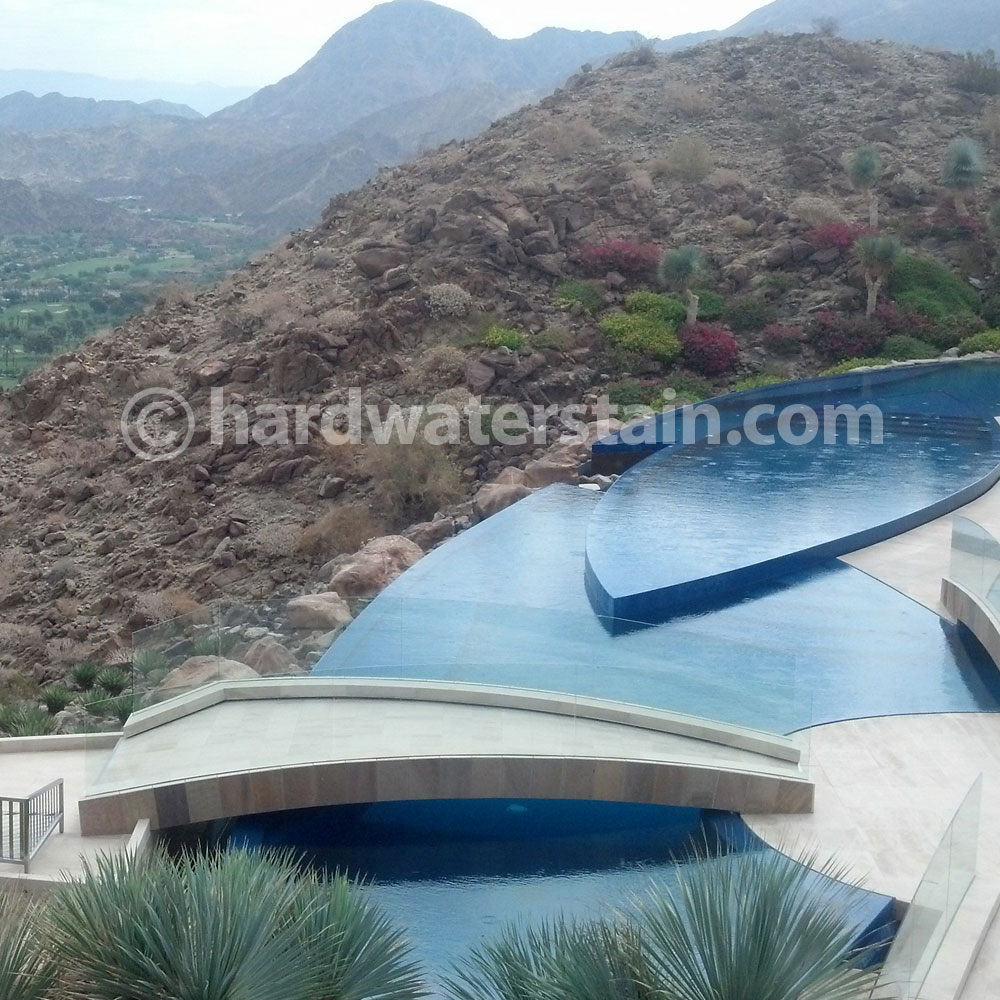 hilltop custom pool in Palm Desert