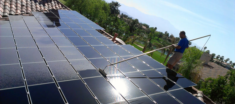 Solar panel cleaning palm springs california